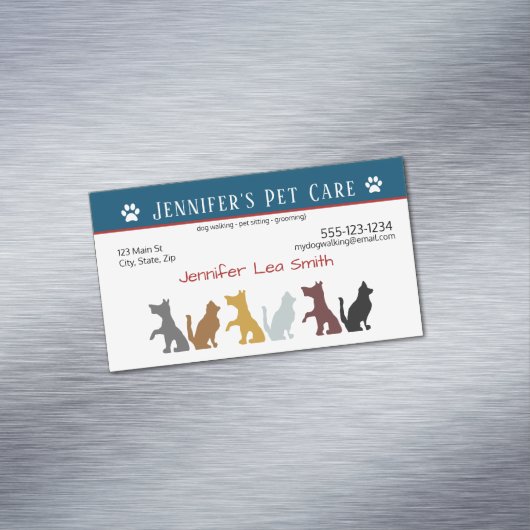 ペット着席の名刺の磁石 マグネット名刺 (インサイチュ)