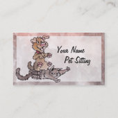 ペット着席の名刺 名刺 (裏面)