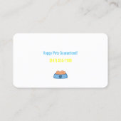 ペット着席サービス名刺 名刺 (裏面)