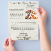 ペット着座営業フライヤー チラシ (手)