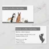 ペット着座犬訓練グルーミング保育園 名刺 (正面/裏面)