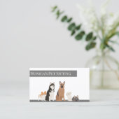 ペット着座犬訓練グルーミング保育園 名刺 (スタンド正面)