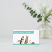 ペット着座犬訓練グルーミング保育園 名刺 (スタンド正面)