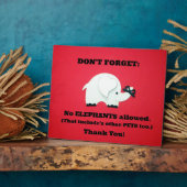 ペット禁止 フォトプラーク (側面)