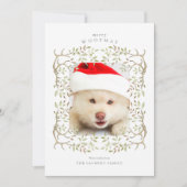 ペット素朴ウッドランドアントラーリース写真 シーズンカード (正面)