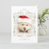 ペット素朴ウッドランドアントラーリース写真 シーズンカード (スタンド正面)