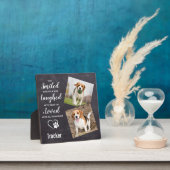 ペット素朴パーソナライズされた記念写真 フォトプラーク (インサイチュ)