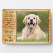 ペット素朴フォトドッグ恋人引用文記念KEEPSAKE フォトプラーク (正面)