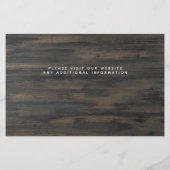 ペット素朴フォトバジェット犬の結婚式の日付を保存 (裏面)