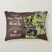 ペット素朴メモリアルコラージュ記念 アクセントクッション (正面)