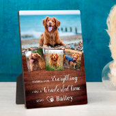 ペット素朴メモリアルドッグ遺失記念4写真 フォトプラーク