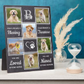 ペット素朴メモリアルパーソナライズされたギフト6犬写真 フォトプラーク (側面)