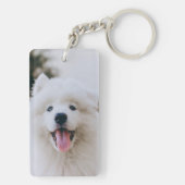 ペット素朴メモリアルパーソナライズされた写真を手でプリント キーホルダー (裏面)