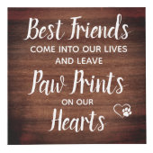 ペット素朴メモリアルパーソナライズされた写真を手でプリント フォトキューブ (右)