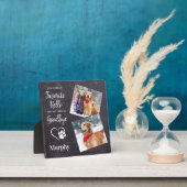 ペット素朴メモリアルパーソナライズされた写真を手でプリント フォトプラーク (インサイチュ)