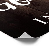 ペット素朴メモリアルパーソナライズされた写真を手でプリント ポスター (角)