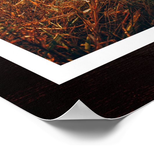 ペット素朴メモリアルパーソナライズされた写真を手でプリント ポスター (角)