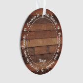 ペット素朴メモリアルポープリントキャットドッグ2写真 オーナメント (正面)