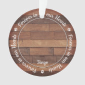 ペット素朴メモリアルポープリントキャットドッグ2写真 オーナメント (正面)