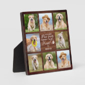 ペット素朴メモリアル8フォトコラージュ フォトプラーク (正面)