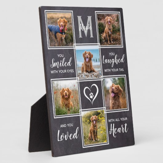 ペット素朴メモリカーユニークト写真集 フォトプラーク (側面)