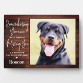 ペット素朴メモリパーソナライズされたードドッグ フォトプラーク (正面)