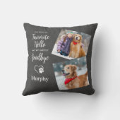 ペット素朴ロス記念ペット犬メモリアル クッション (裏面)