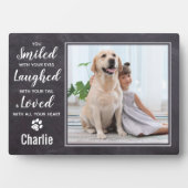 ペット素朴ロス記念ペット記念写真 フォトプラーク (正面)