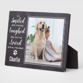 ペット素朴ロス記念ペット記念写真 フォトプラーク (側面)
