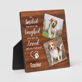 ペット素朴ロス記念ペット記念写真 フォトプラーク (正面)