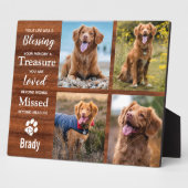 ペット素朴ロス記念ペット記念写真 フォトプラーク (側面)