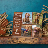 ペット素朴ロス記念ペット記念写真 フォトプラーク (側面)