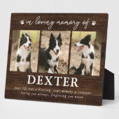 ペット素朴ロス記念3フォトプラーク フォトプラーク (側面)