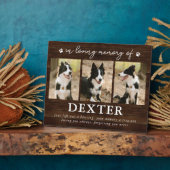 ペット素朴ロス記念3フォトプラーク フォトプラーク (側面)