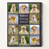 ペット素朴11フォトコラージュカスタムパピードッグ ノートブック (裏面)