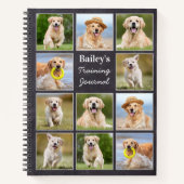 ペット素朴11フォトコラージュカスタムパピードッグ ノートブック (正面)