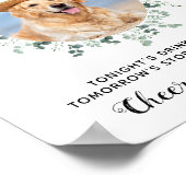 ペット結婚のドッグオープンバーカクテルドリンク ポスター (角)