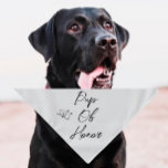 ペット結婚のバンダナ | Pup Of Honor |グレー バンダナ<br><div class="desc">犬や猫に使える小さいか大きいか。まミニマルたモダン、ペットの名前でカスタマイズ可能特別な日に毛皮の子どもを連れて行こうとしている犬や猫のお母さんのためのホチキス！すべての文字はカスタマイズ可能↣単クリックに'パーソナライズ'ボタン。</div>