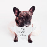 ペット結婚のバンダナ | Pup Of Honor |白 バンダナ<br><div class="desc">犬や猫に使える小さいか大きいか。まミニマルたモダン、ペットの名前でカスタマイズ可能特別な日に毛皮の子どもを連れて行こうとしている犬や猫のお母さんのためのホチキス！すべての文字はカスタマイズ可能↣単クリックに'パーソナライズ'ボタン。</div>