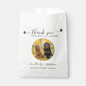 ペット結婚の写真パーソナライズされた犬トリートドギー フェイバーバッグ (正面)