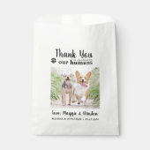 ペット結婚の感謝フォトドッグカスタムトリート フェイバーバッグ (正面)