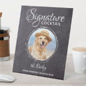 ペット結婚の犬バーカクテルのシグネチャードリンク 台座サイン (インサイチュ)