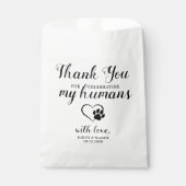 ペット結婚の犬パーソナライズされた用ドギー フェイバーバッグ (正面)