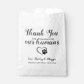 ペット結婚の犬パーソナライズされた用ドギー フェイバーバッグ (正面)