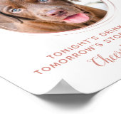 ペット結婚ズオープンバードッグフォトバラ金ゴールドドリンク ポスター (角)