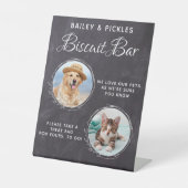 ペット結婚ズカスタムフォトドッグトリートビスケットバー 台座サイン (正面)