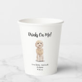 ペット結婚犬 紙コップ (正面)