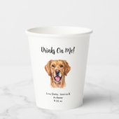 ペット結婚犬 紙コップ (正面)