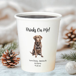 ペット結婚犬 紙コップ