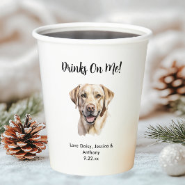 ペット結婚犬 紙コップ